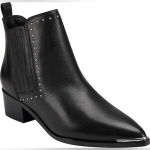 Marc Fisher Yami Black Studded Chelsea Boots Size 7
